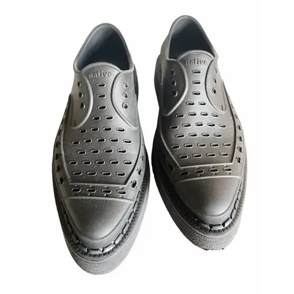 Native X George Cox Black Diano Creeper Slip-On Shoes Size M6 W8 - Picture 3 of 9